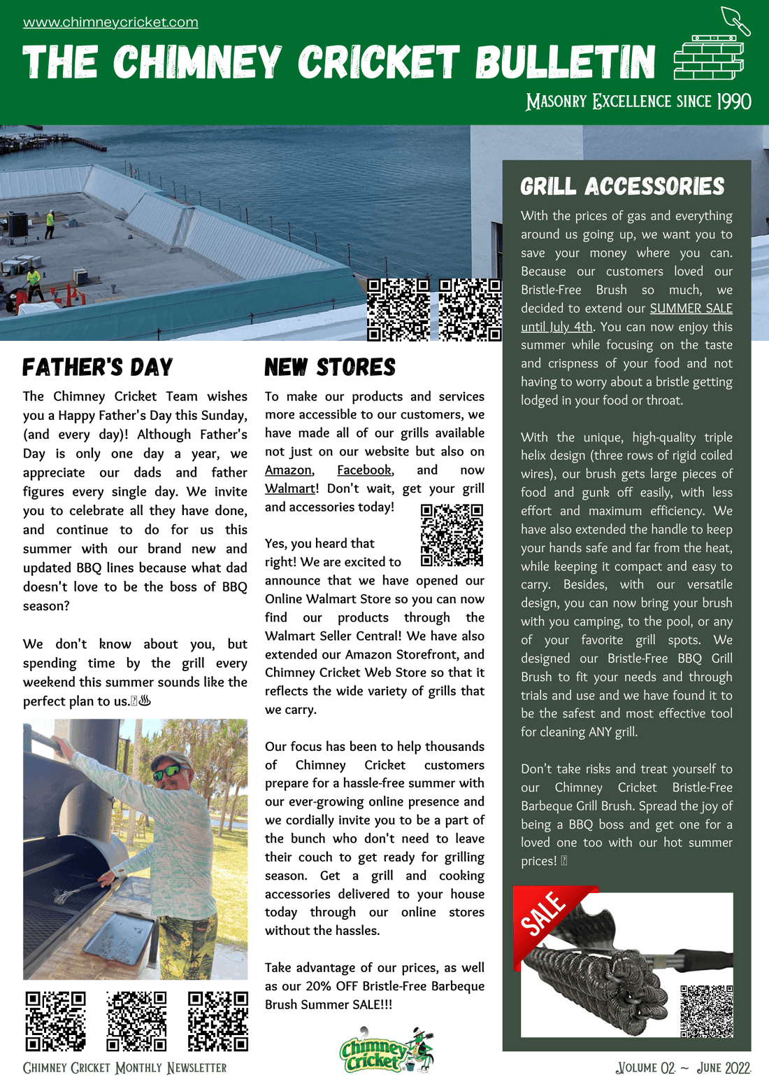 The Chimney Cricket Bulletin 🦗📰 June 2022 Edition 🌞 Father's Day, 4th of July Summer Sale, New Collections, and more! 🔥 - Chimney Cricket