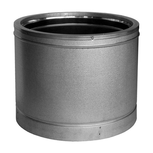 14" x 12" DuraVent DuraTech Factory-Built Double-Wall Galvalume Chimney Pipe - 14DT-12CF - Chimney Cricket
