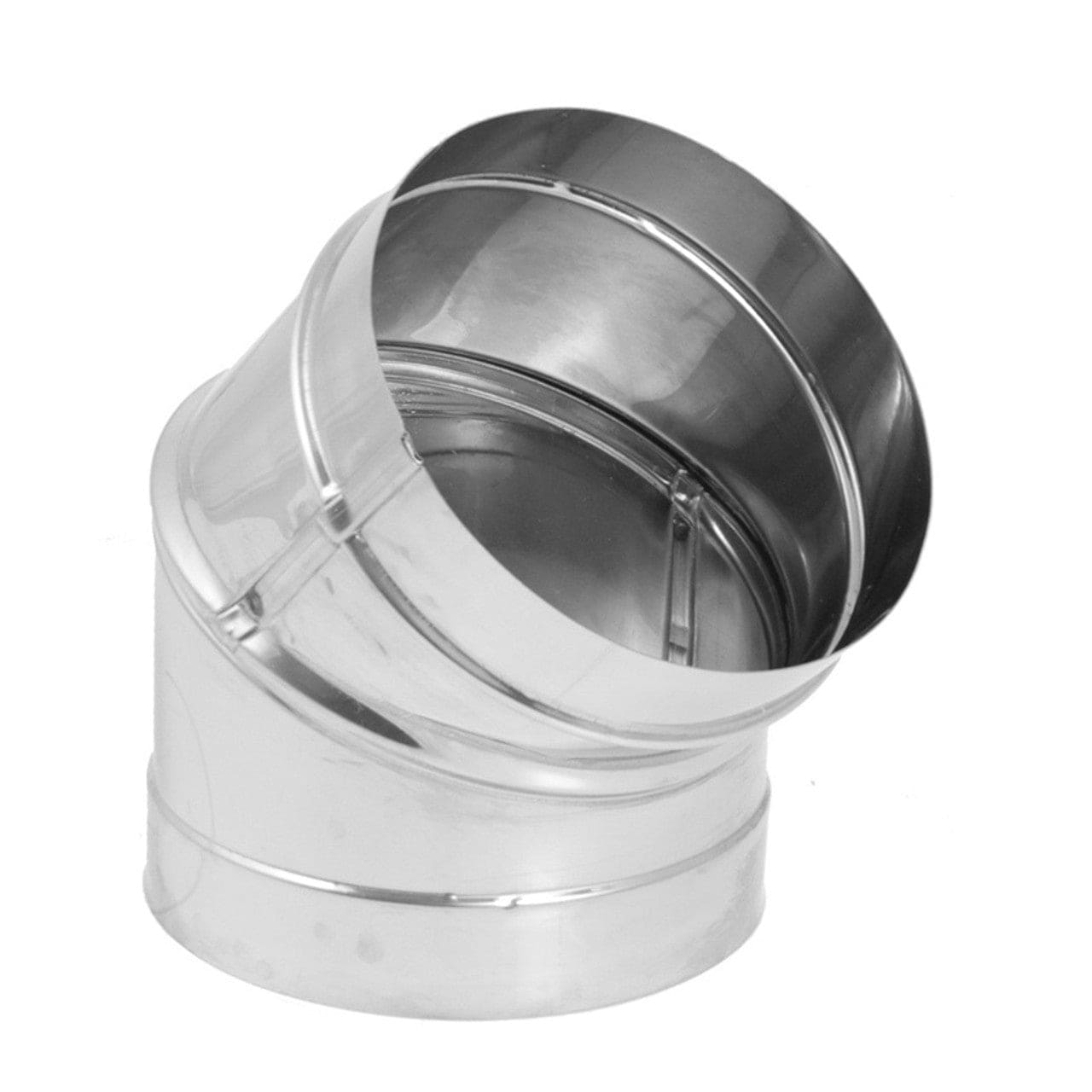 8" DuraVent DuraBlack Stainless Steel Adjustable 45-Degree Elbow - 8DBK-E45SS - Chimney Cricket