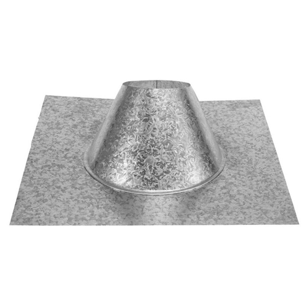 3" PelletVent Pro DSA Aluminum 0/12 - 6/12 Roof Flashing - 3PVP-F6DS - Chimney Cricket