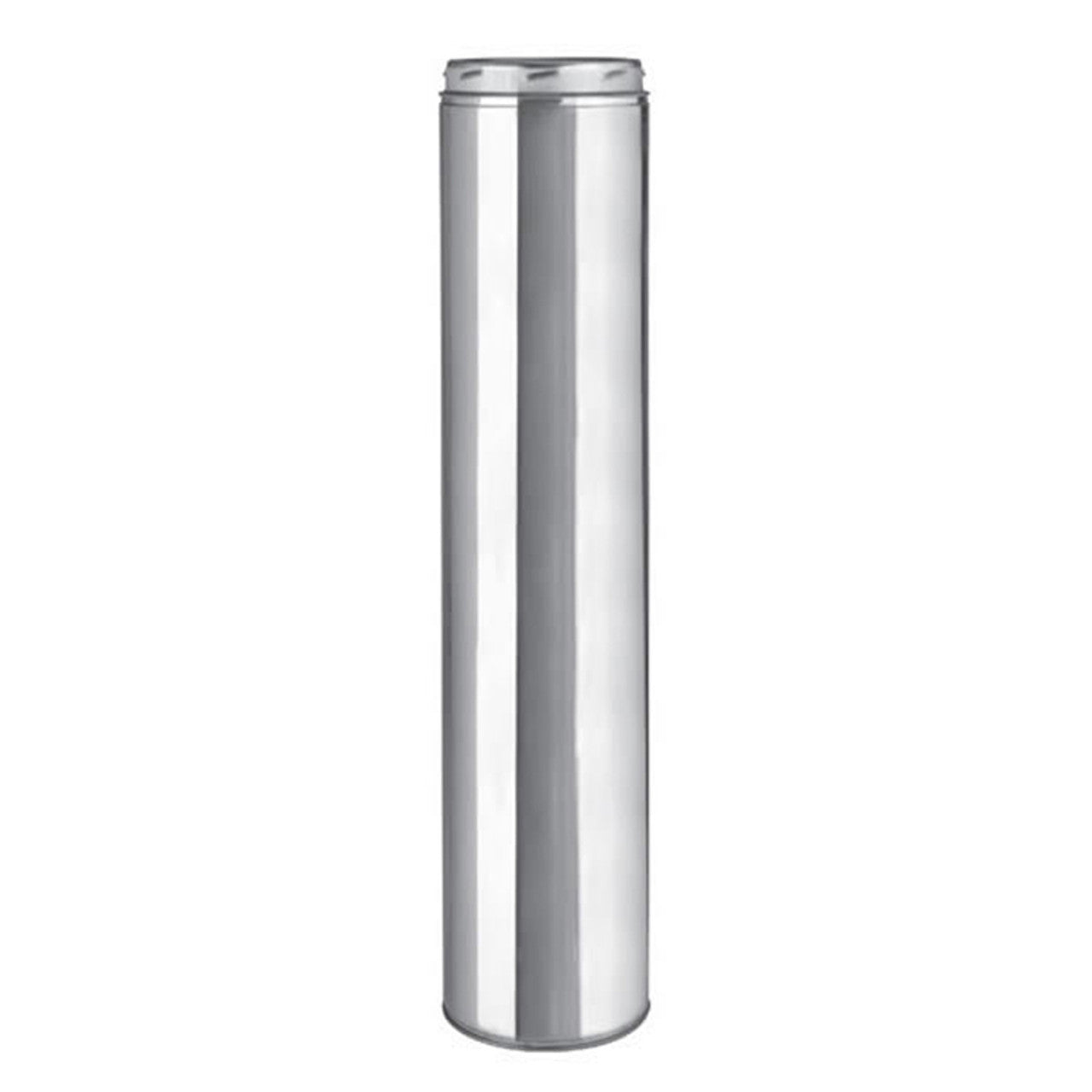 7" Insulated Stainless Steel Ultra-Temp 36" Chimney Length - 207036U - Chimney Cricket