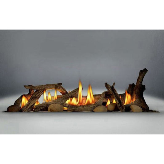 Driftwood Log Set Includes Log Set & 6 River Rocks - DL45 - Chimney Cricket