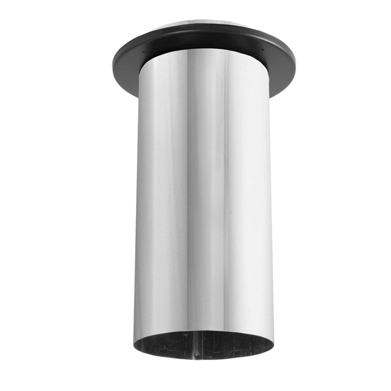 8" DuraBlack Stainless Steel Slip Connector with Trim - 8DBK-SCSS - Chimney Cricket