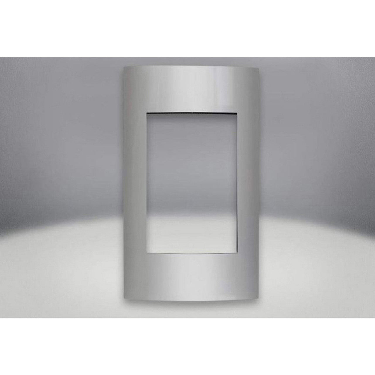 Contemporary Brushed Stainless Steel Surround with Safety Barrier for Vittoria - CFS19SB - Chimney Cricket