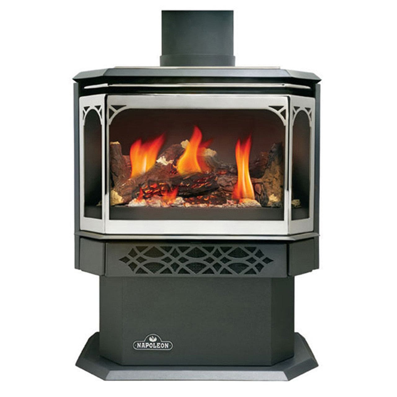 Napoleon Haliburton 50 Direct Vent Millivolt Ignition Compact Gas Stove - GDS28-1NSB - Chimney Cricket