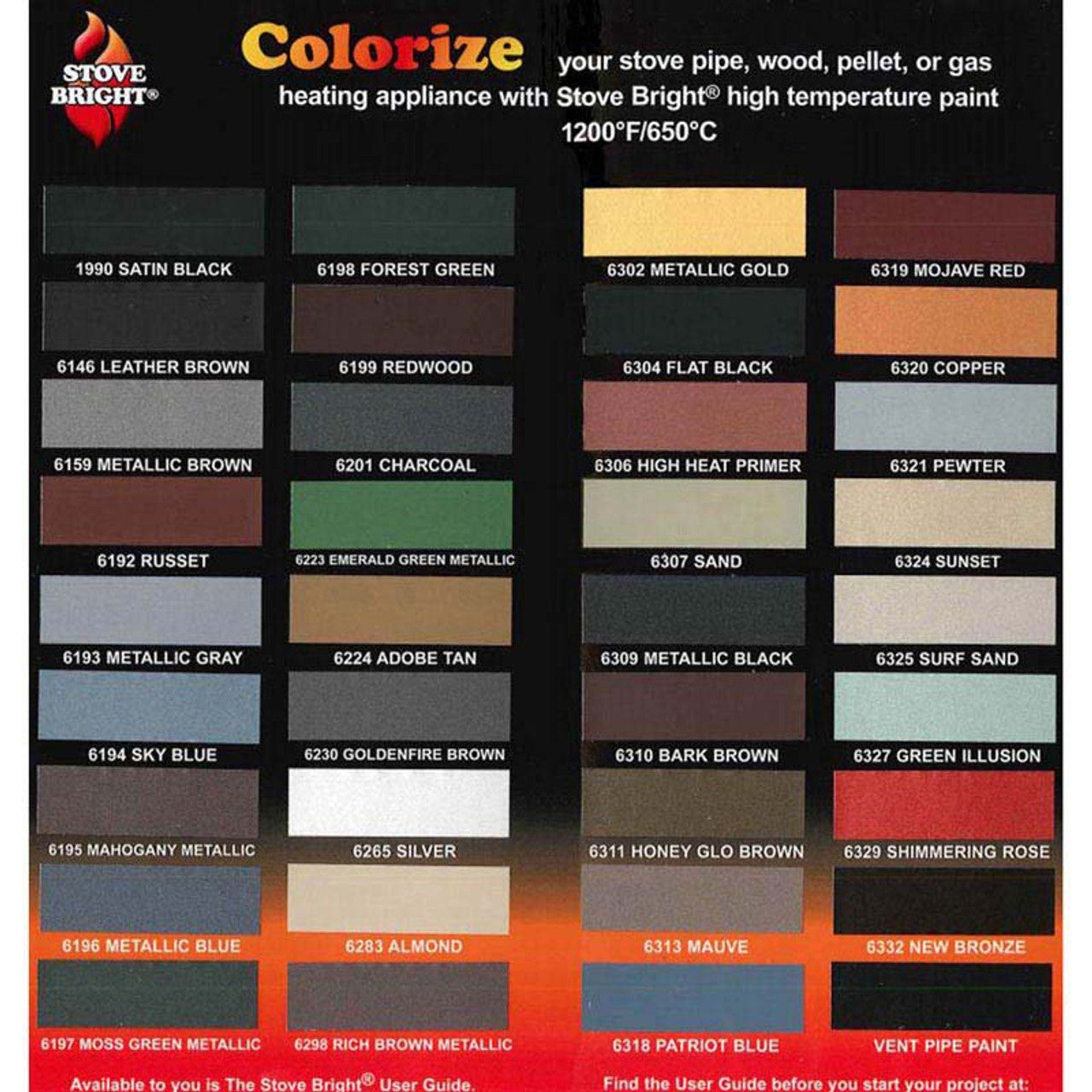 Stove Bright Bronze High Temperature Stove Paint - 1A54H080 - Chimney Cricket