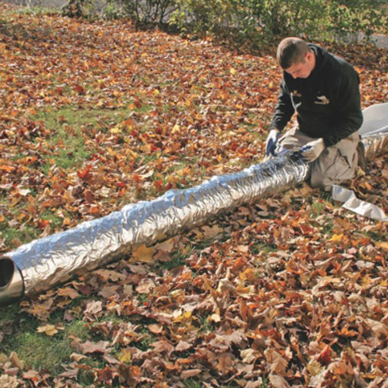 1/2" X 36" X 25' Super Wrap Foil-Face Insulation - INW-1236F - 1300-0012 - Chimney Cricket
