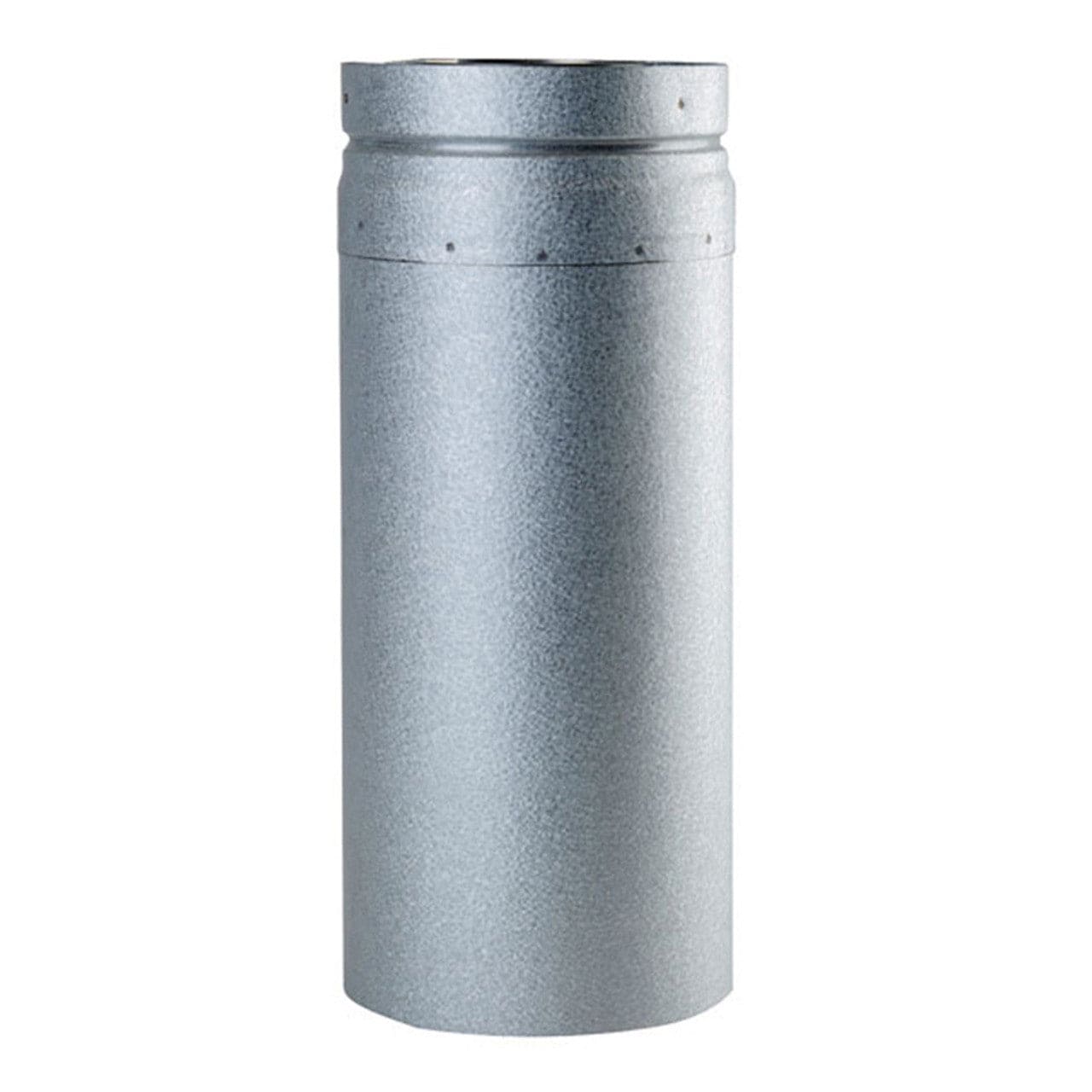 4" X 16" Ventis PelletVent Pipe Galvanized Chimney Slip Section - VP-0416SL - Chimney Cricket