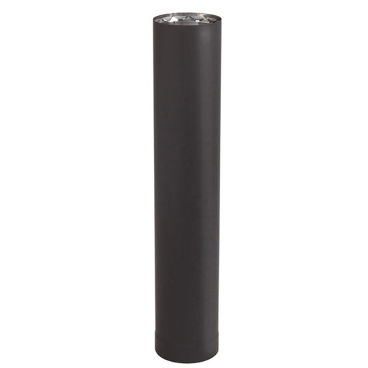 7" X 6" Ventis Double-Wall 304L Stainless Steel Black Stove Pipe - VDB0706 - Chimney Cricket