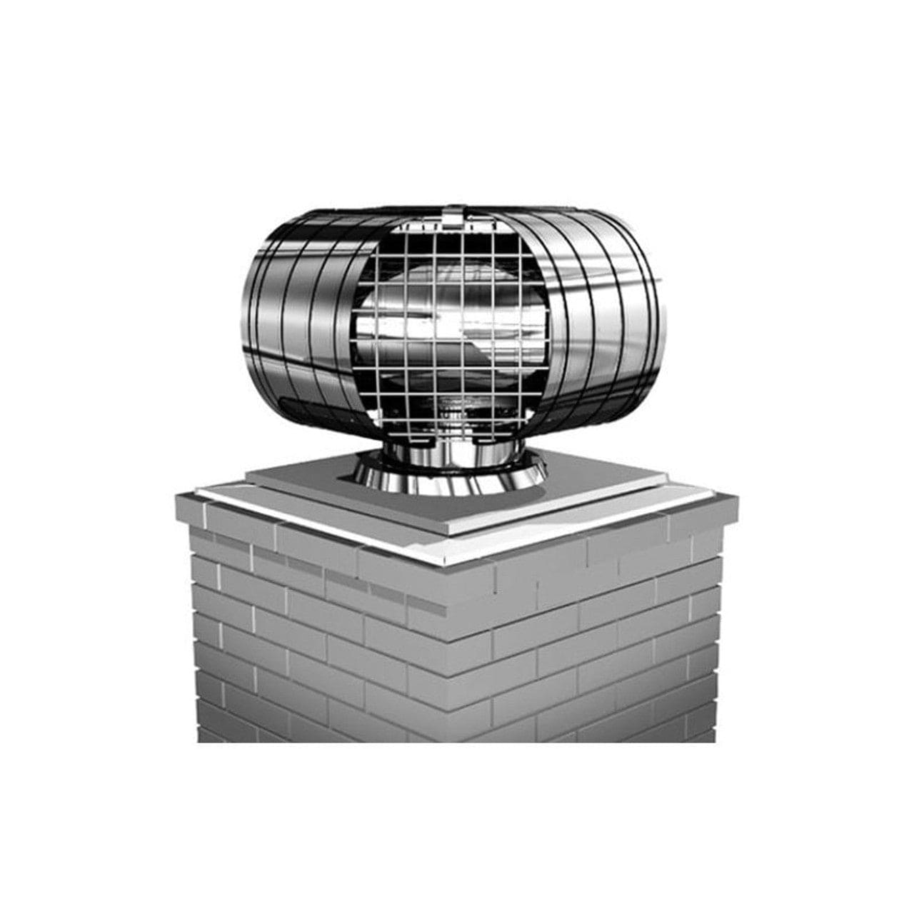 8" Standard Vacu-Stack Cap Wind Induced Downdraft Preventer - CCVS8 - Chimney Cricket