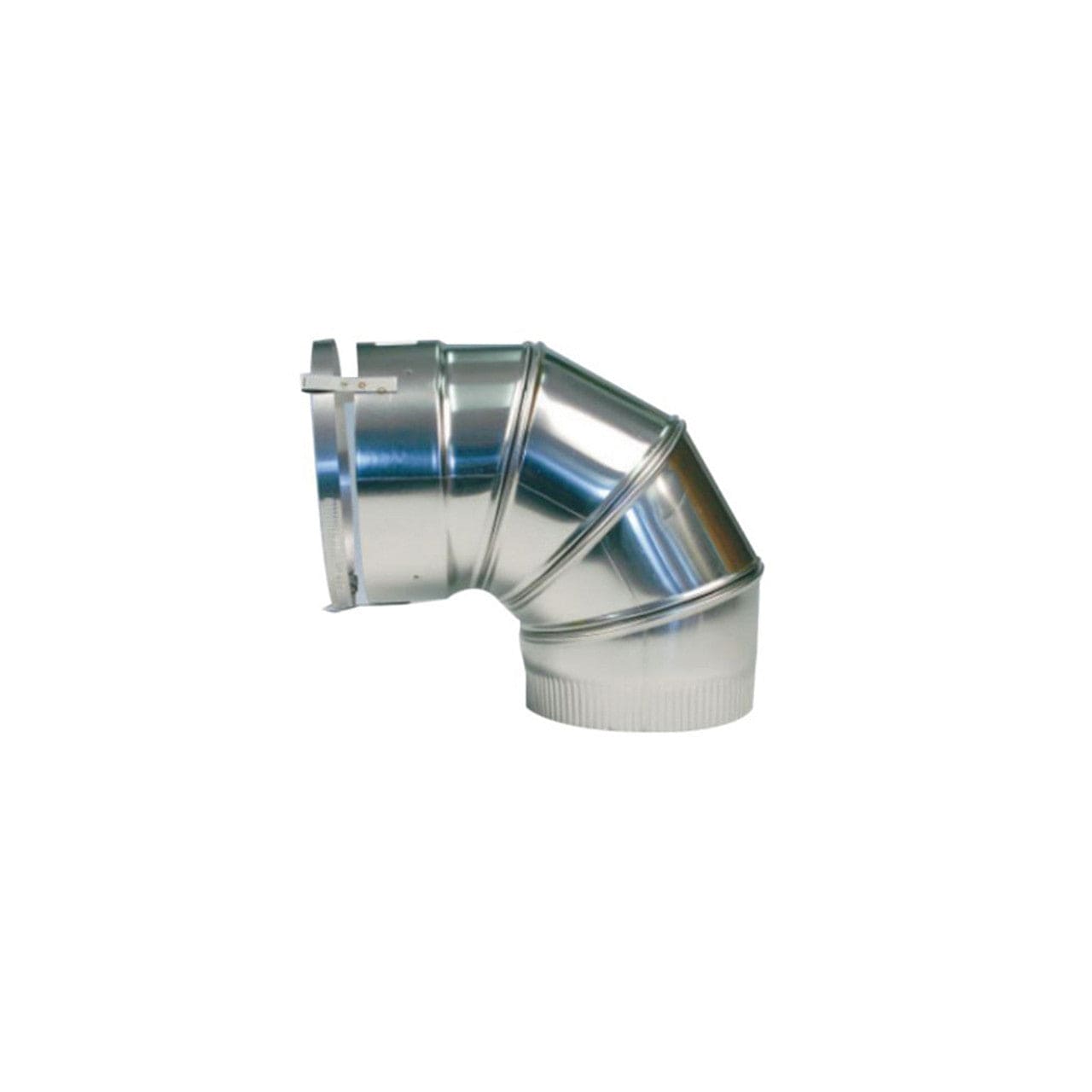 6" Forever Flex 316Ti-Alloy Stainless Steel Light Flex 90-Degree Fixed Elbow - ELLF-6-90F - Chimney Cricket
