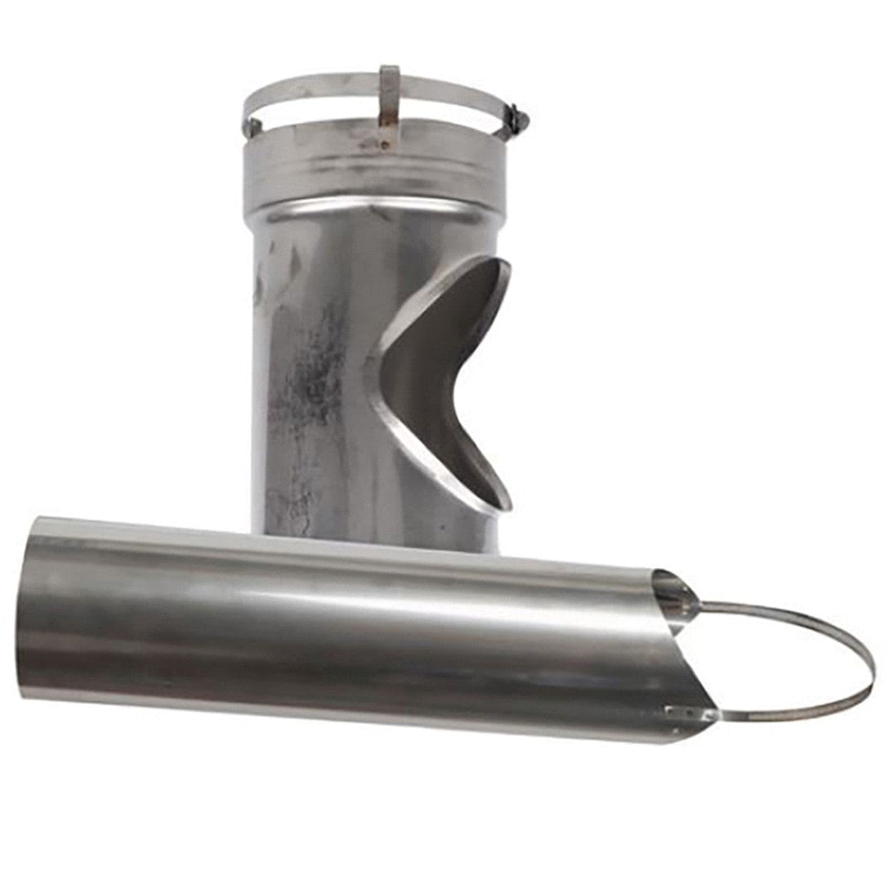 6" Olympia New Universal Components Short Body Tee with Removable 10" Snout - TLFSB6 - Chimney Cricket