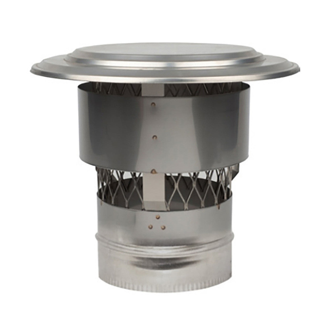 NUC - 6" Rigid Cap With NO Screen & Windguard - CNSRGD6 - Chimney Cricket