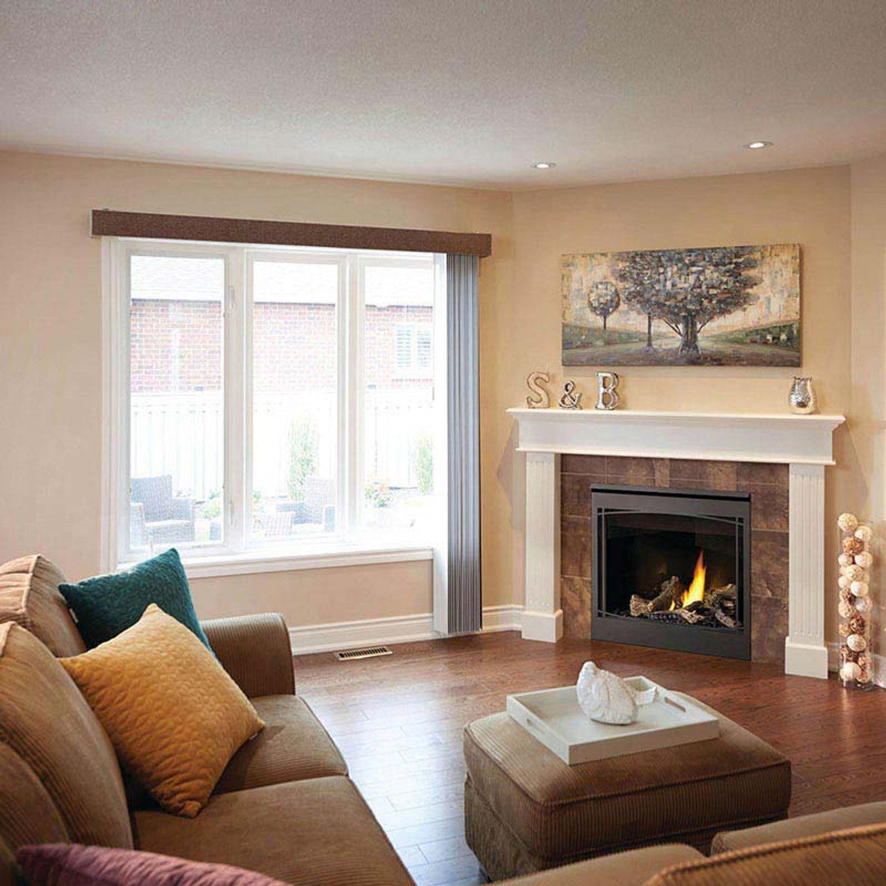 Napoleon Ascent 36 Direct Vent Millivolt Ignition Natural Gas Fireplace - B36NTR-1 - Chimney Cricket