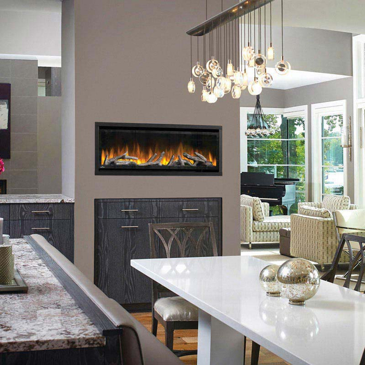 Napoleon Alluravision 42 Wall Mount Deep Depth Electric Fireplace - NEFL42CHD-1 - Chimney Cricket