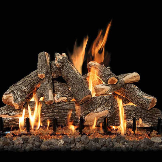36" Arizona Weathered Oak 9-Piece Vented Gas Log Set - AWO36LOGS - Chimney Cricket