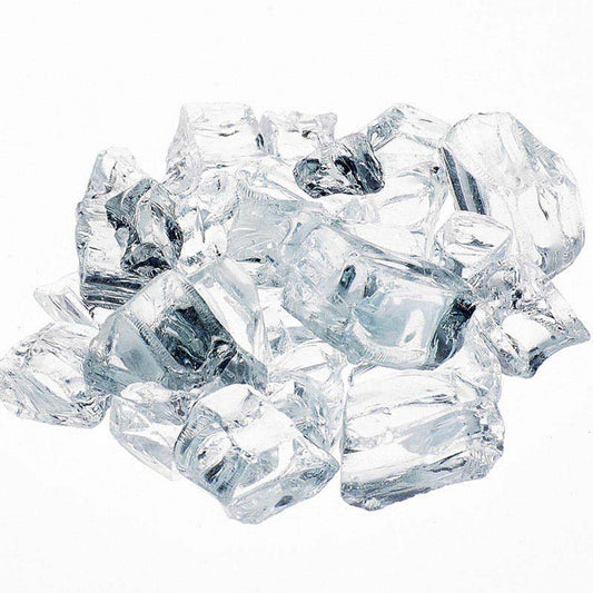 1/2" Krystallo Diamond Reflective Fireplace Glass - RFG-10-KD - Chimney Cricket