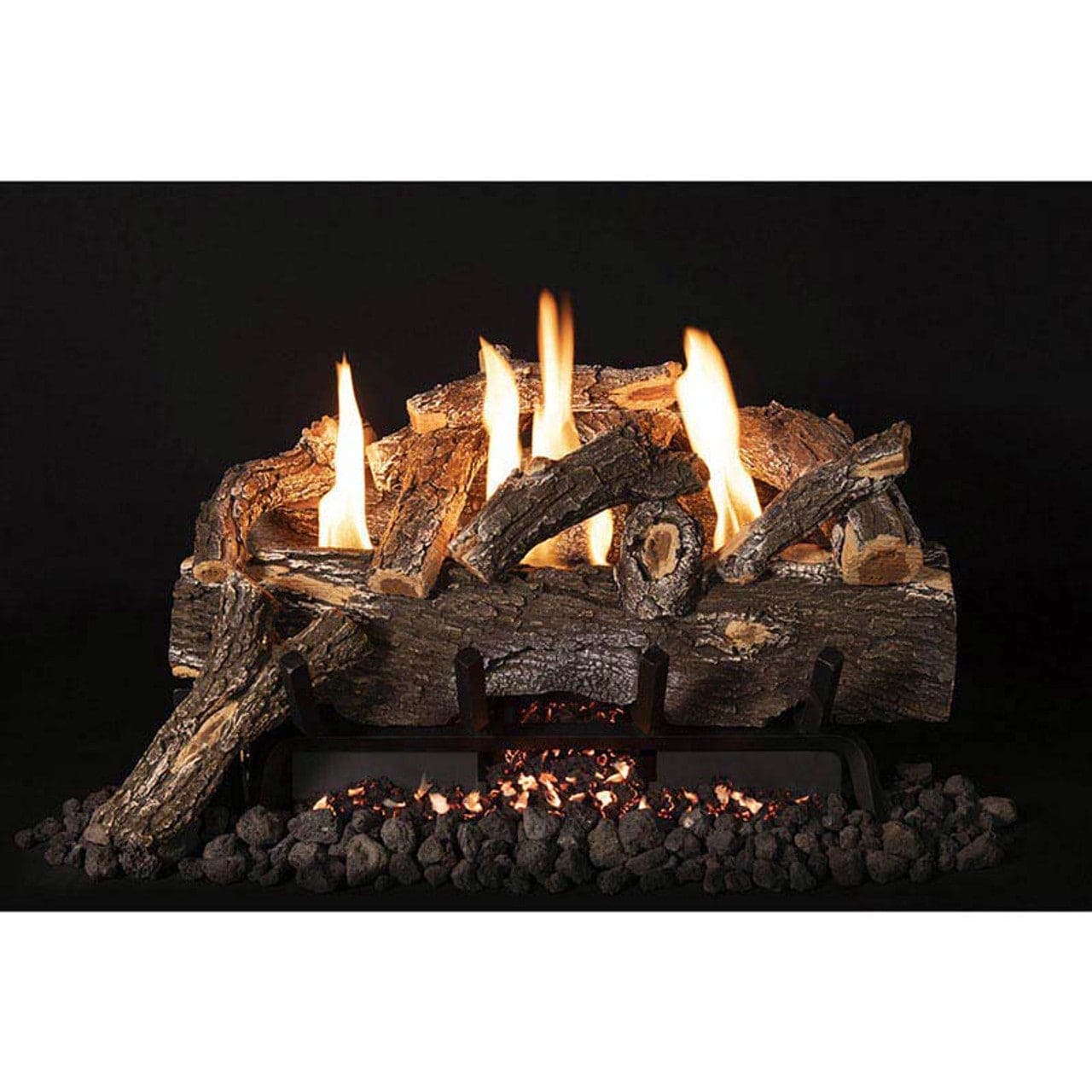 24" Weathered Oak 10-Piece Vent-Free Log Set - VFWO24 - Chimney Cricket
