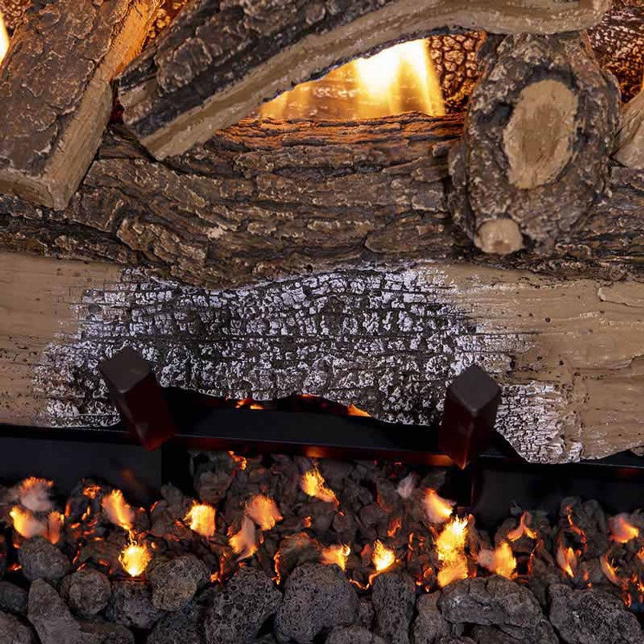 24" Split Oak 10-Piece Vent-Free Log Set - VFSO24 - Chimney Cricket