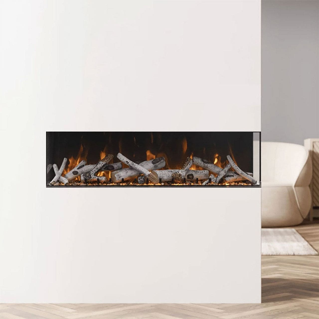 Amantii Tru View XL Deep 50" Smart Electric Fireplace - 50-TRU-VIEW-XL - Chimney Cricket