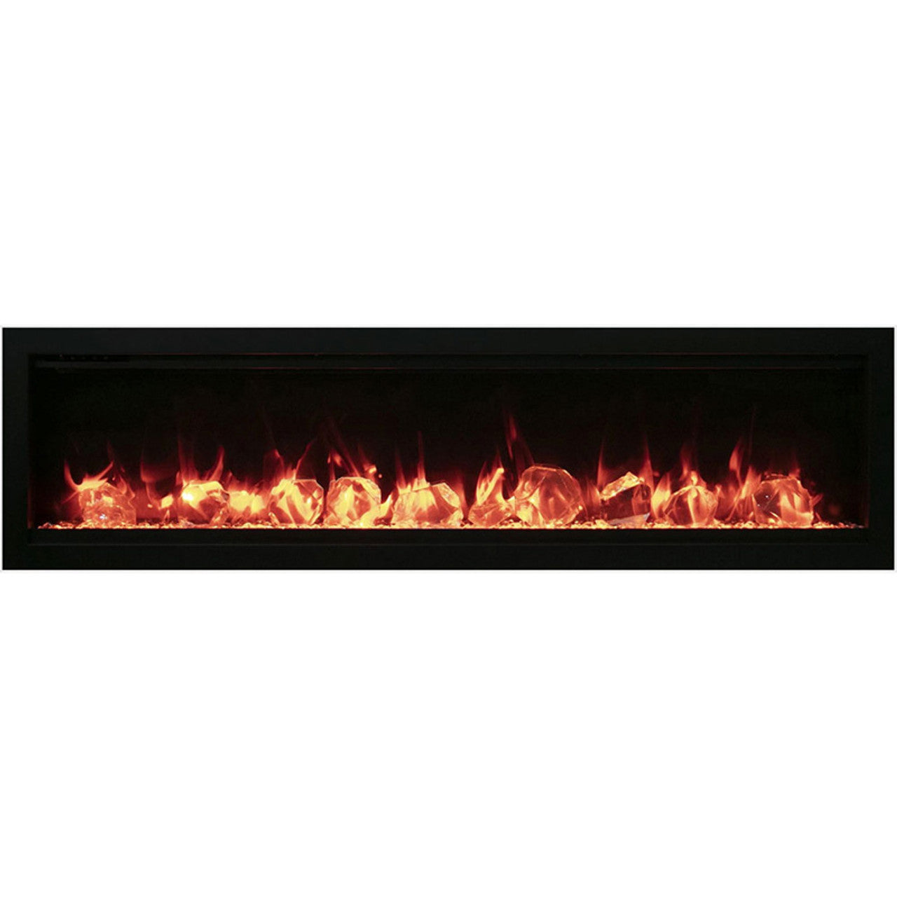 Amantii Symmetry 74" Smart Electric Fireplace - SYM-74 - Chimney Cricket