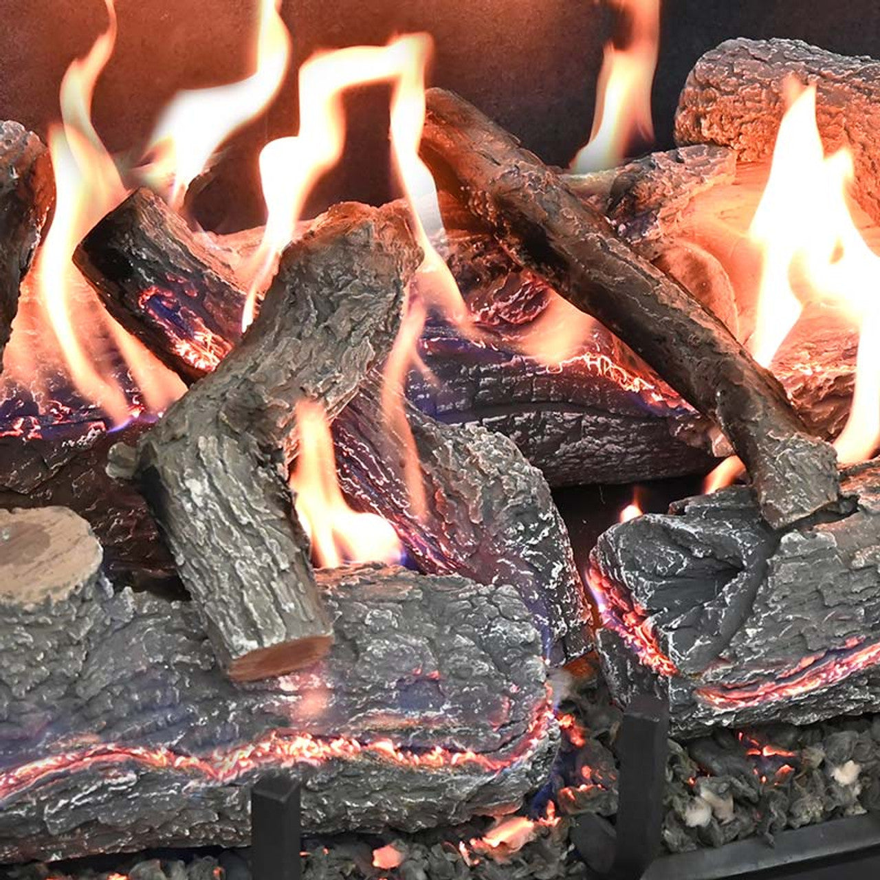 18" Lava Front View Propane Electronic Ignition Burner - LAFV-18-EP - Chimney Cricket