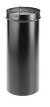 Duravent 10" Diameter DuraBlack Slip Connector - Chimney Cricket