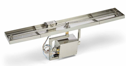 HPC 61" x 8" Stainless Steel Electronic Ignition NG Linear Interlink Insert - 120 Volt - Chimney Cricket