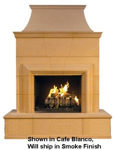 Cordova, VF Fireplace, Smoke Finish, - Chimney Cricket