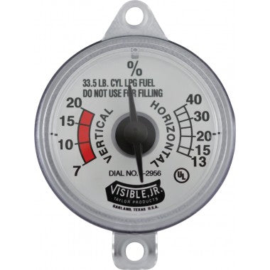 Dial, Tabbed, 2733U LP, Junior, for Forklift Cylinders, Universal, Taylor, 130081 - Chimney Cricket