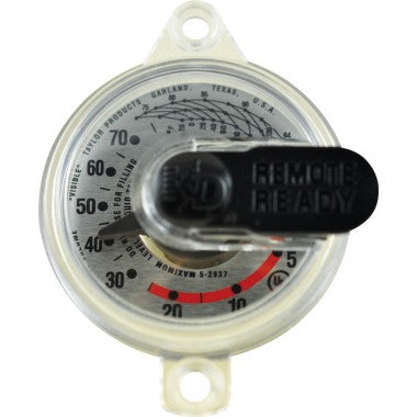 Dial, Tabbed, 2701 R3D LP. Junior, for Aboveground Tanks w/ 1" or 1-1/4" Threads, Taylor, 130082, 5909S02733 - Chimney Cricket