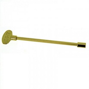 Hpc 24" Polished Brass Key With Universal Socket