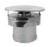 Duravent 3"x5" Concentric Vent Vertical Cap - Chimney Cricket