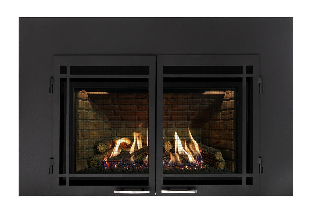 Surround Door, Square, Harrison Mills, Black, - Chimney Cricket