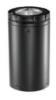 Duravent 4" x 6 5/8" DirectVent Pro 6" Black Pipe Length - 46DVA-06B, 810001282 - Chimney Cricket