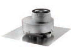 Duravent 4" X 6-5/8" DirectVent Pro Chimney Liner Termination Kit - Chimney Cricket