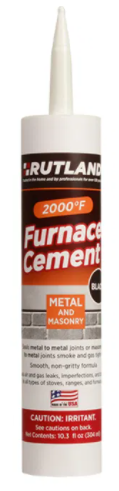 Rutland Black Furnace Cement (10.3 fl oz) - Chimney Cricket
