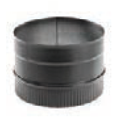 Duravent 7" Diameter DuraBlack Stovetop Adapter - Chimney Cricket