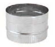 Duravent 8" DuraBlack Stainless Steel Stovetop Adapter - Chimney Cricket