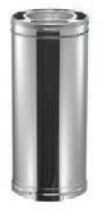 Duravent 6" Diameter DuraPlus 2100HT 12" Chimney Pipe - Chimney Cricket