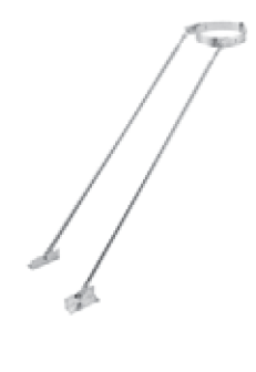 Duravent 6" Diameter DuraPlus 2100HT Extended Roof Bracket - Chimney Cricket