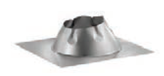 Duravent 6" Diameter DuraTech Dead Soft Aluminum 0/12-6/12 Roof Flashing - Chimney Cricket