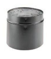 Duravent 7" Diameter DVL 2"-11" Adjustable Double-Wall Black Pipe ** - Chimney Cricket