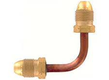 Pigtail / Hogtail, POL X POL X 5" w/ 7/8" Nuts, 3/8" Tube, RegO (CS100) - Chimney Cricket