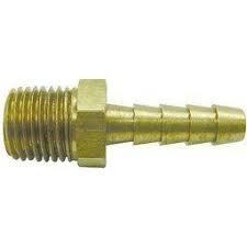 Hose Barb, 1/4" MPT X 3/8" Brass Hose Barb, for 3/8" ID Hoses Assembly, AC&B, ABG30CE - Chimney Cricket