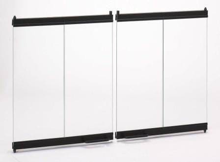 Superior 36" Standard Bi-Fold Glass Door, Black, F0981 - Chimney Cricket
