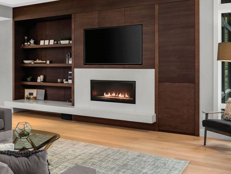 Wmh 36" Boulevard Linear Fireplace with Multi-Function Control - NG - Chimney Cricket