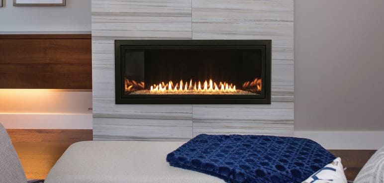 WMH 36" Boulevard Linear Fireplace with Electronic Remote, NG - Chimney Cricket