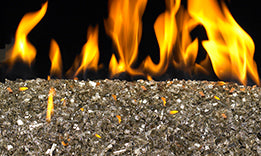 RHP Bronze Reflective 7.5 lb. Package of Fyre Glass - Chimney Cricket