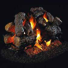 RHP 18/20" Charred Royal English Oak SEE THRU Gas Logs - Chimney Cricket